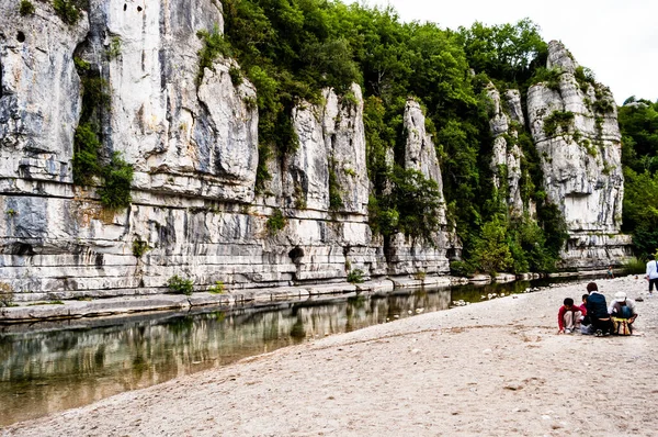 Labeaume Antico Villaggio Ardche Francia — Foto Stock