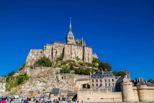 Mont Saint Michel Normandiában Észak Franciaországban — Stock Fotó