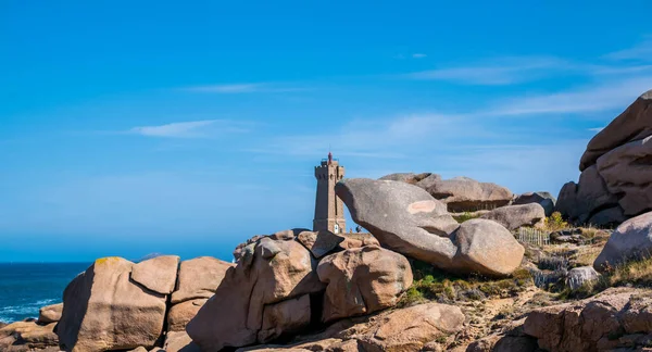 Ploumanac Its Lighthouse Its Pink Granite Rocks — Stock Photo, Image