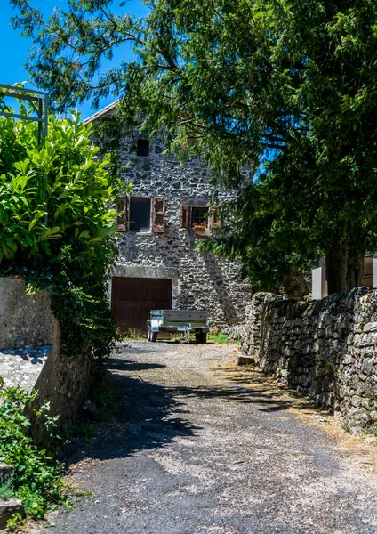 Couvertoirade Joli Village Médiéval Perché Aveyron — Photo