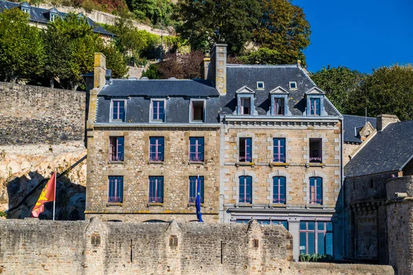 Mont Saint Michel Normandie Norra Frankrike — Stockfoto