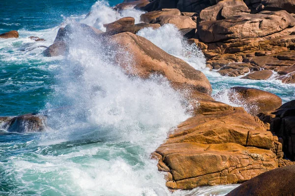 Ploumanac Its Lighthouse Its Pink Granite Rocks — Stock Photo, Image