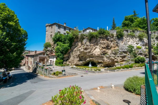 Creissels Mittelalterliches Dorf Fuße Der Klippen Der Causse Larzac Aveyron — Stockfoto