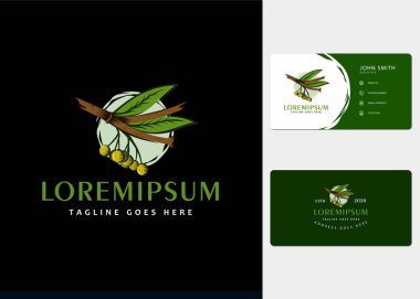 Olive Branch logo design inspiration and business cards clipart