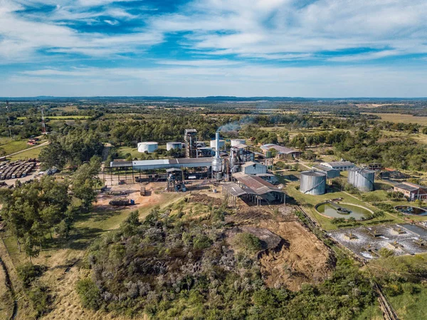 Flygfoto Över Sockerrör Fabriken Troche Paraguay — Stockfoto