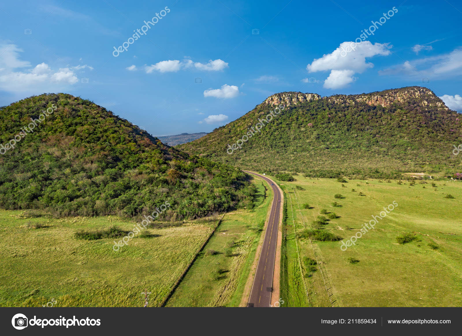 Aerial View Cerro Jhu Cerro Negro Hills One Visual Landmarks ...