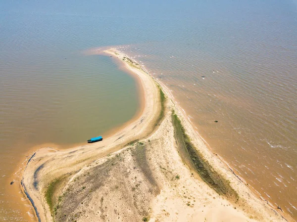 Aerial View Height 105 Meters Dune Island Las Dunas San — Stock Photo, Image