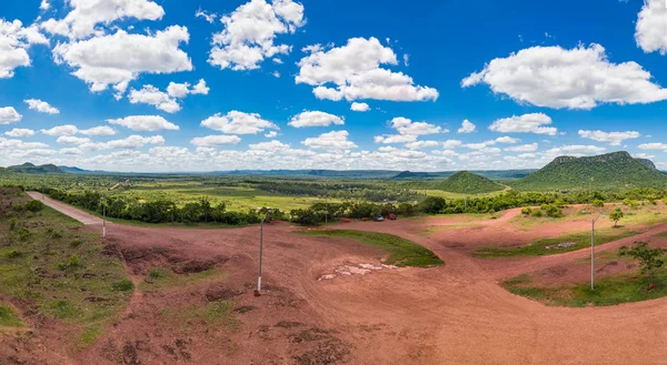 Вертикальная Панорама Сфотографированная Серро Перо Парагвае — стоковое фото