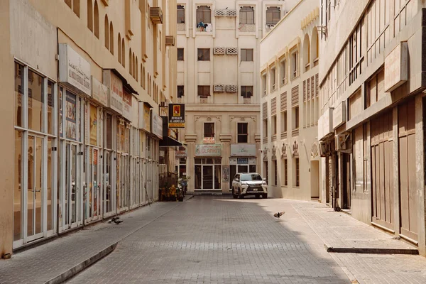 Dubai Uae September 2018 Enge Straße Traditionellen Arabischen Stil Fahidi — Stockfoto