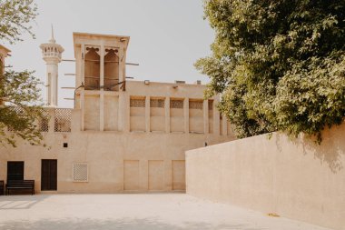 Eski şehir Al Fahidi tarihi bölgesinde. Dubai city, Birleşik Arap Emirlikleri