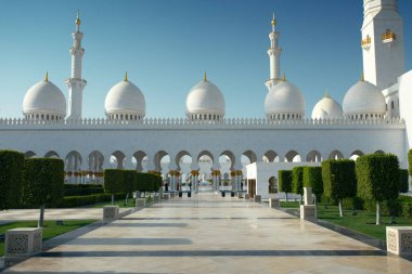 Büyük Sheik Zayed Camisi Abu-Dabi gün