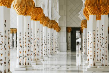 Büyük Sheik Zayed Camisi Abu-Dabi gün