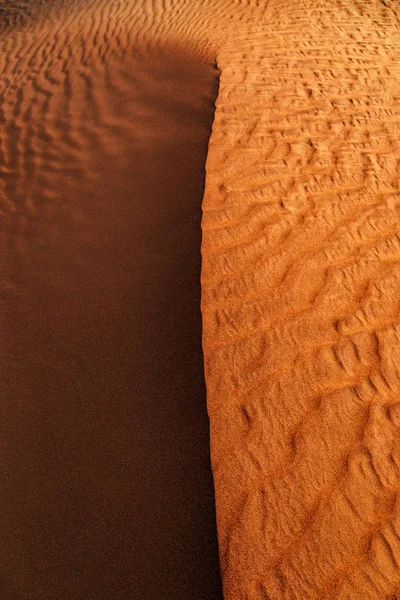 砂漠の砂丘 砂のテクスチャ背景 — ストック写真