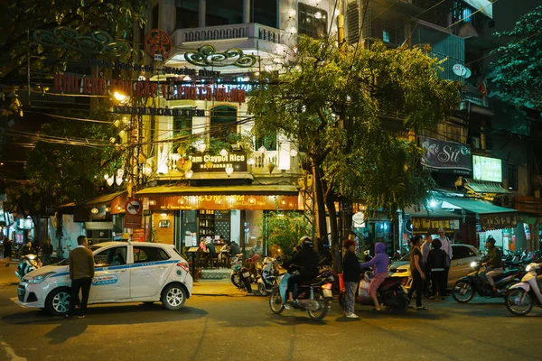 Hanoi Vietnam Diciembre 2018 Hanoi City Center Street Old Town — Foto de Stock