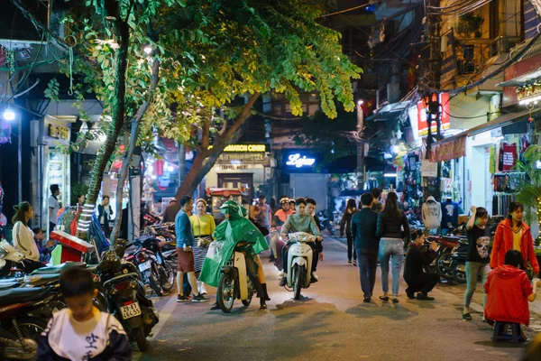 Hanoi Vietnam Diciembre 2018 Hanoi City Center Street Old Town — Foto de Stock