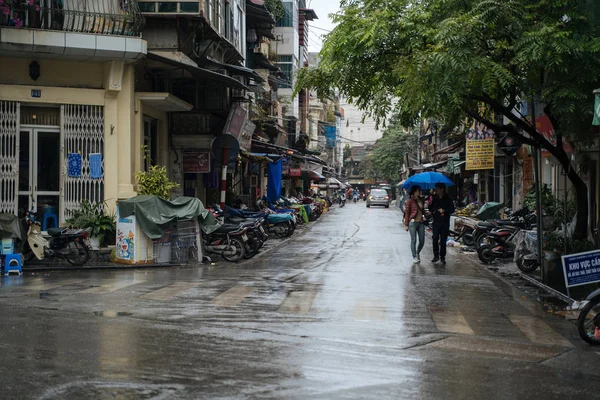 Hanoi Vietnam Diciembre 2018 Hanoi City Center Street Old Town —  Fotos de Stock