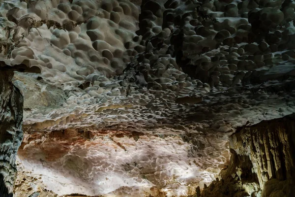 Jaskini Głębokiej Ciemności Wewnątrz Underground Kamień Skały Góry Tle Natura — Zdjęcie stockowe