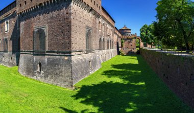 Sforza Kalesi (castello sforzesco) Milano, İtalya