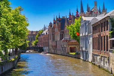 Güzel şehir Bruges (Brugge) Belçika, Avrupa eski şehir