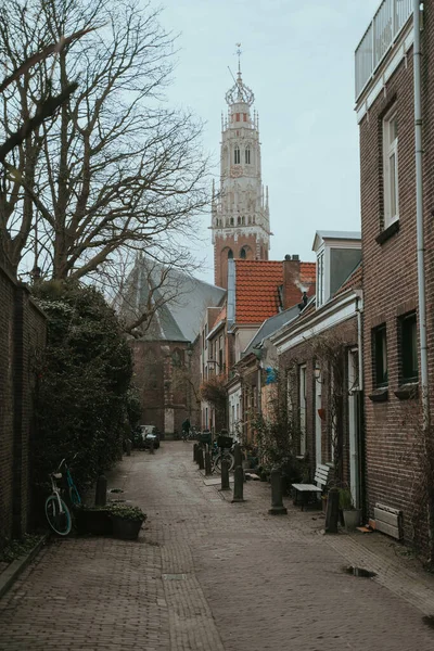 Haarlem City Street Der Altstadt Niederlande Holland — Stockfoto