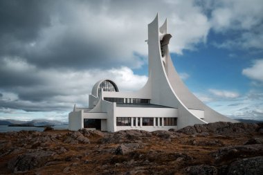 Stykkisholmskirkja Kilisesi, Batı İzlanda, Snaefellsnes Yarımadası