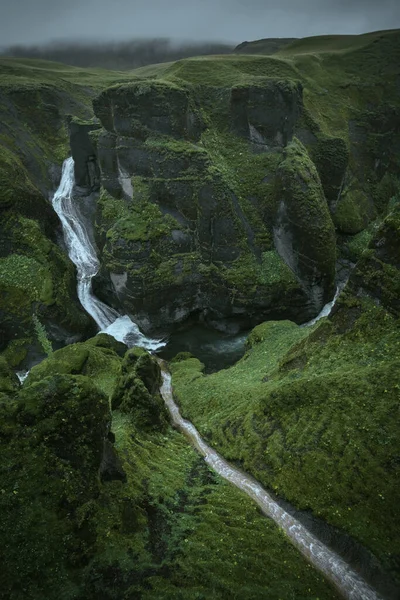 Canyon Fjadrargljufur Paesaggio Valle Nel Sud Dell Islanda Famosa Destinazione — Foto Stock