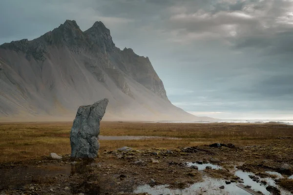 Vestrahorn Montanha Stokksnes Capa Leste Islândia Pela Manhã — Fotografia de Stock