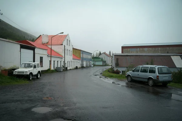 Seydisfjordur Ciudad Este Islandia Días Lluviosos — Foto de Stock