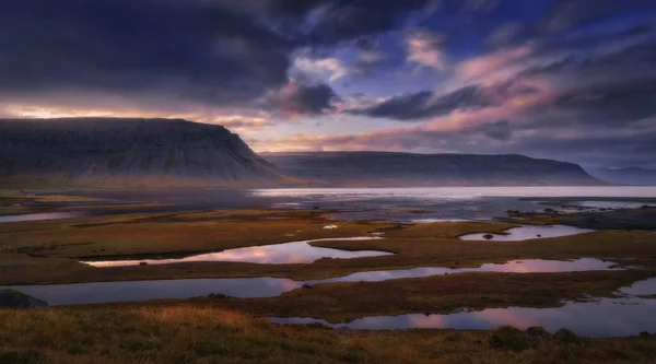 West Fjords Westfjords Una Región Del Norte Islandia Dramático Cielo —  Fotos de Stock