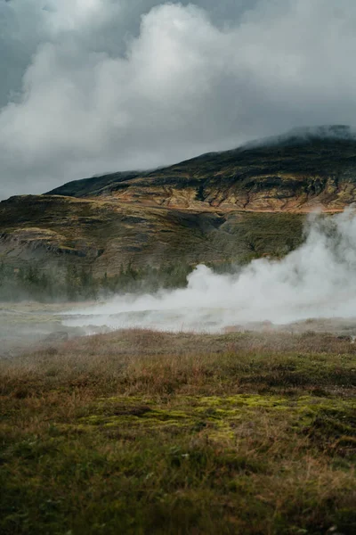 Haukadalur Vallée Des Geysers Islande — Photo