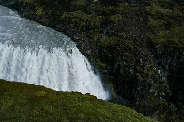 Gullfoss Vízesés Dél Izlandon Gyönyörű Természet Táj — Stock Fotó