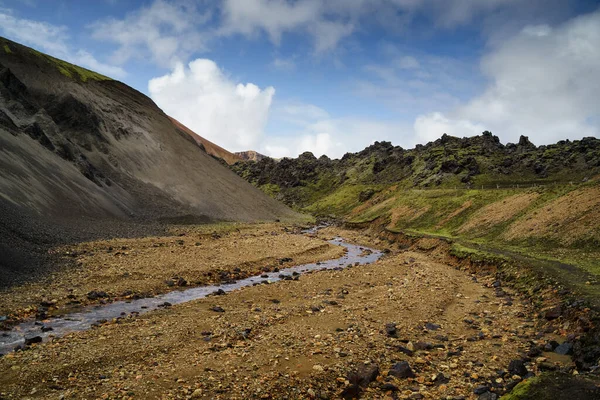 Landmannalaugar Rezerwacie Przyrody Fjallabak Południowa Islandia Piękny Krajobraz Przyrody — Zdjęcie stockowe