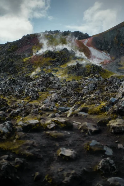 Fjallabak自然保護区 南アイスランドのLandmannalauarでカラフルな山々 美しい自然景観 — ストック写真