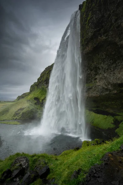 Cachoeira Seljalandsfoss Islândia Sul Bela Paisagem Natureza — Fotografia de Stock