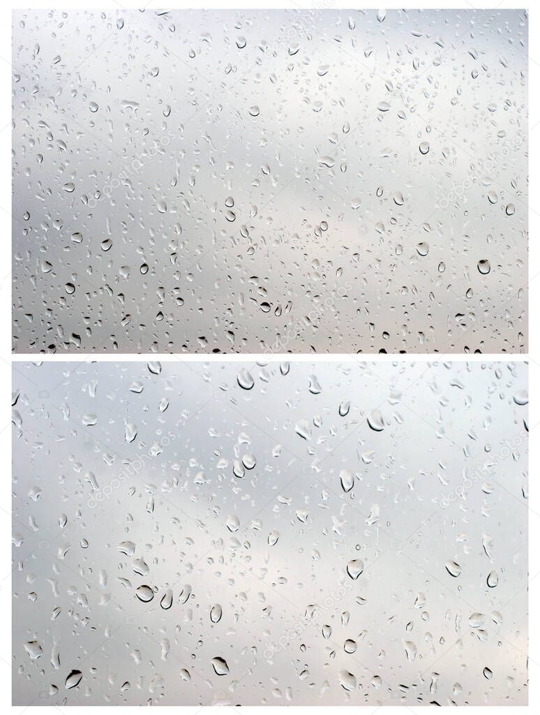 water droplets appear on the glass