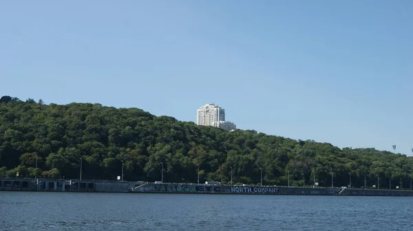 Kiev Dnipro Frente Mar Muelle —  Fotos de Stock