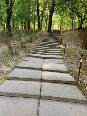 güzergah, patika, merdiven, park