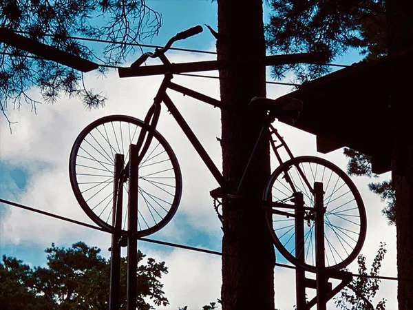 Bicicleta Céu Bicicleta — Fotografia de Stock