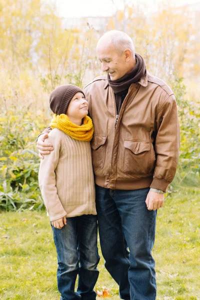 Abuelo Nietos Generaciones Amor — Foto de Stock