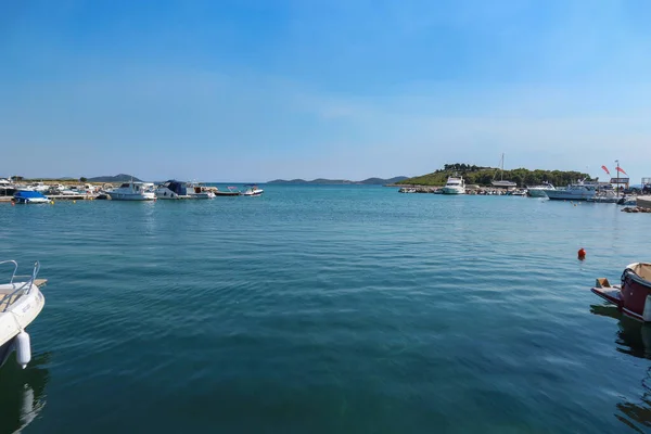 Pakostane Kroatien Juli 2017 Voller Yachthafen Der Stadt Pakostane Mit — Stockfoto