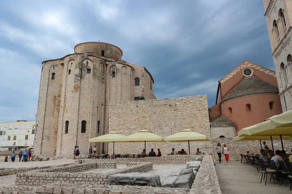 Zadar Chorwacja Czerwca 2018 Kościół Donata Wspaniały Okrągły Kościół Wieku — Zdjęcie stockowe