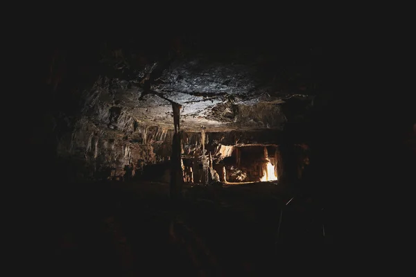 Postojna Slowenien Oktober 2018 Große Erstaunliche Postojna Höhle Berühmte Unterirdische — Stockfoto