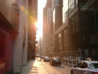 Melbourne, Victoria / Avustralya - 9 Ocak 2020: Melbourne Avustralya 'da Little Collins Caddesi' nin manzarası