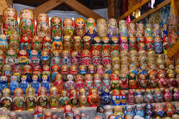 Lot Russian Dolls Matryoshka — Stock Photo, Image