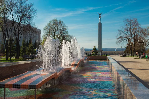 Brunnen Ehren Des Jahrestages Des Sieges Samara — Stockfoto