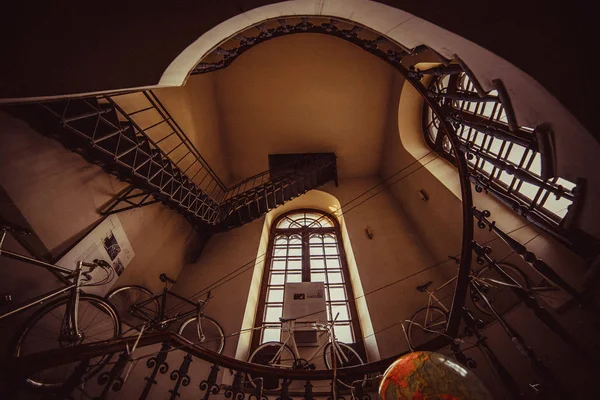 Saint Petersburg Russia September 2017 Spiral Staircase German Evangelical Lutheran — Stock Photo, Image