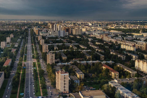 俄罗斯圣彼得堡 2016年8月19日 从41楼观景台欣赏城市美景 — 图库照片