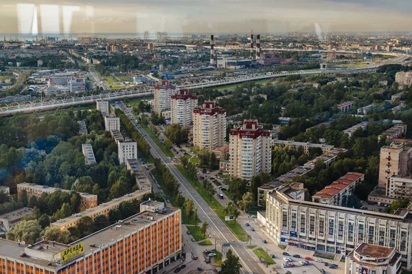 Saint Petersburg Rússia Agosto 2016 Vista Cidade Partir Deck Observação — Fotografia de Stock