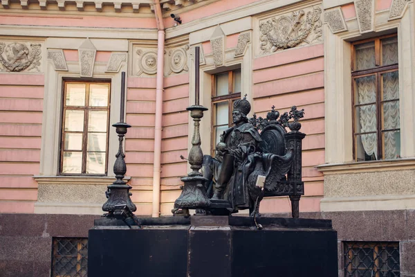 俄罗斯圣彼得堡 2019年6月16日 帕维尔第一纪念碑 — 图库照片
