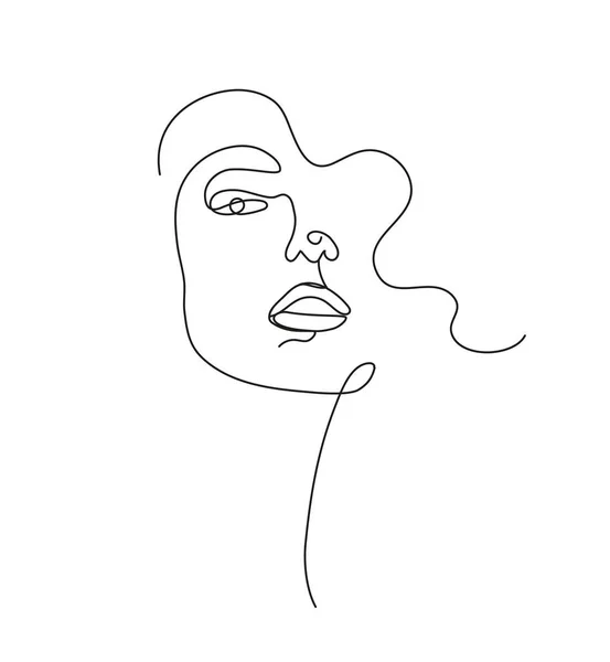 Vector hand drawn linear art, woman, man face, continuous line, fashion concept, beauty minimalist. Print, illustration for t-shirt, design, logo for cosmetics, etc.